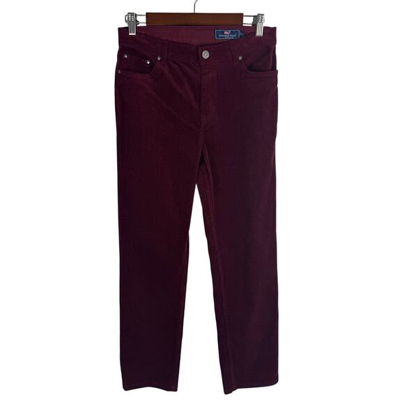 VINEYARD VINES CORDUROY STRAIGHT LEG‎ PANTS IN CRIMSON NWT KID'S SIZE 16 - Picture 1 of 16